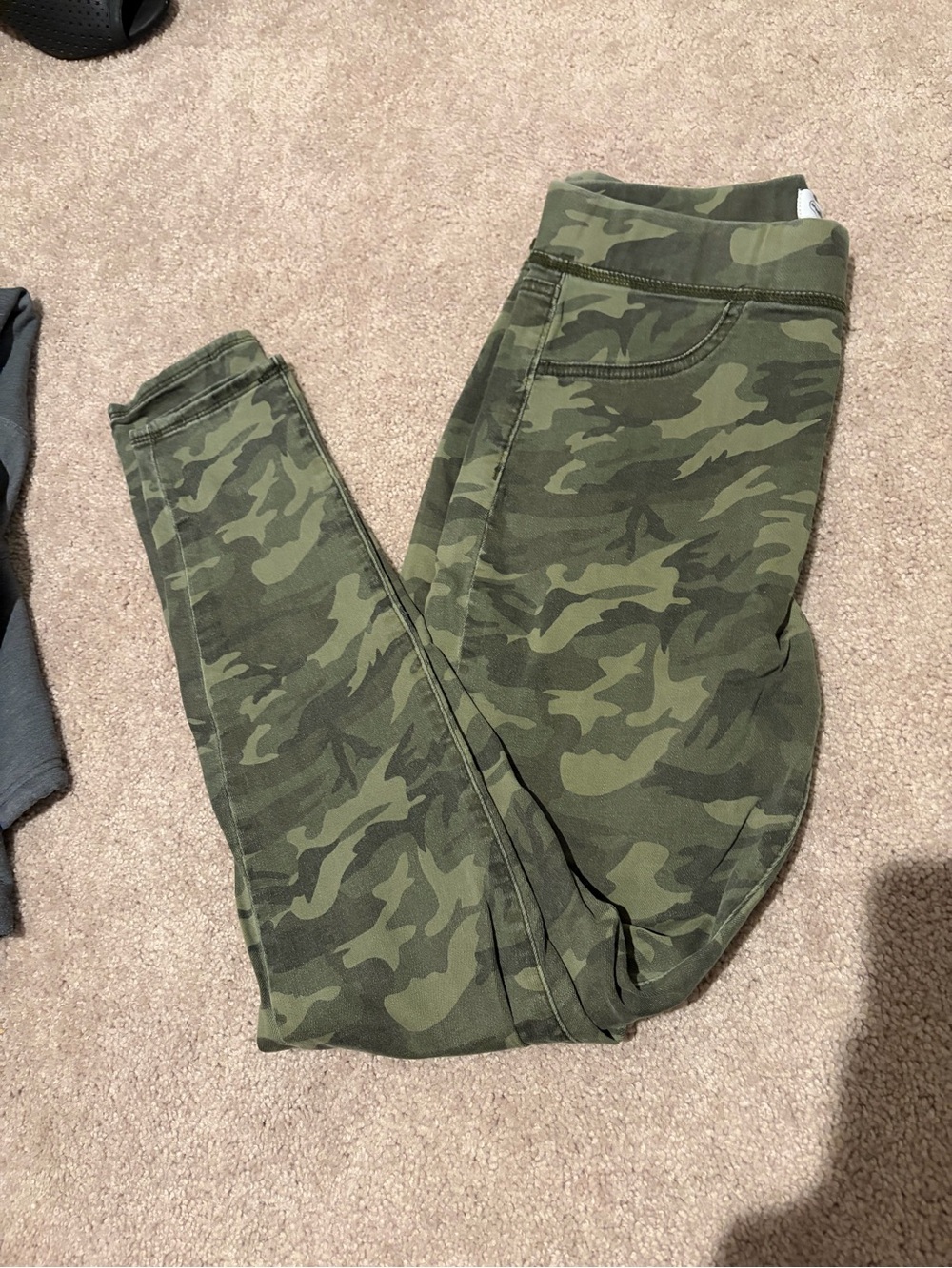 Mud Pie Olive Green Camo Ankle Jeans